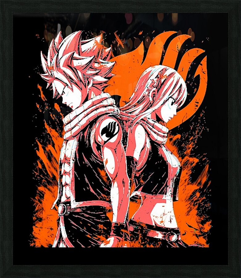 Fairy Tail 9 Picture Frame print