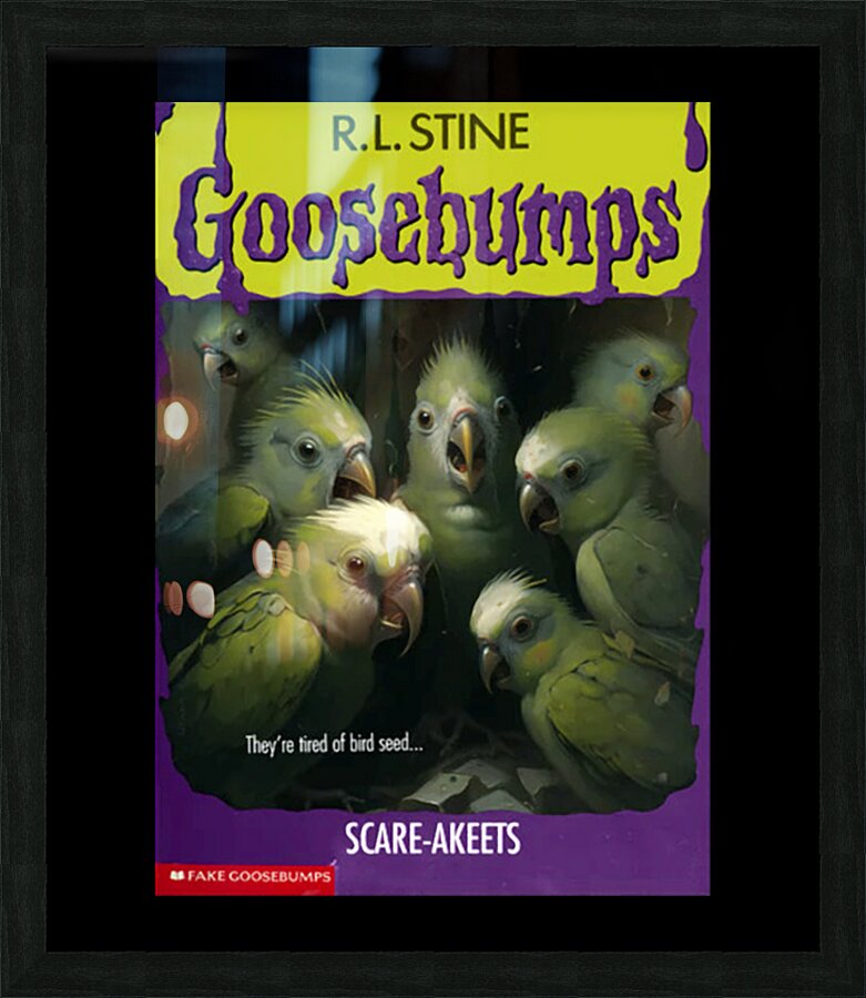 Goosebumps 12 Picture Frame print