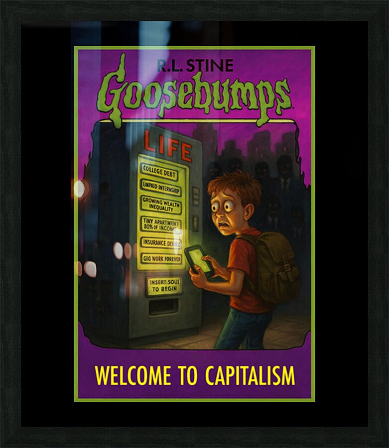 Goosebumps 21 Picture Frame print