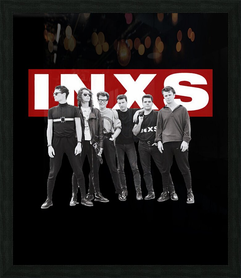 INXS 3 Picture Frame print