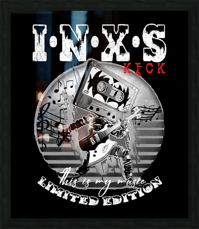 INXS 33 Picture Frame print