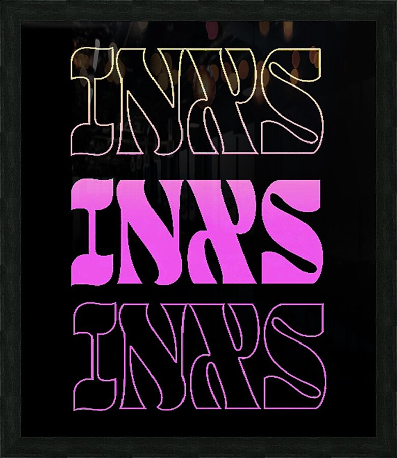 INXS 37 Picture Frame print