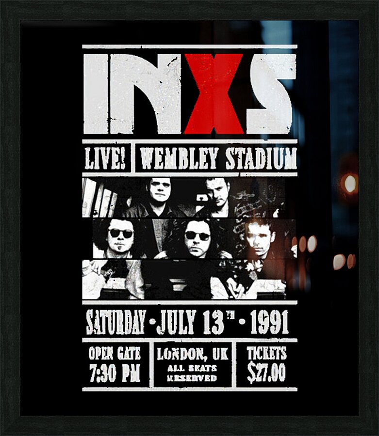 INXS 41 Picture Frame print