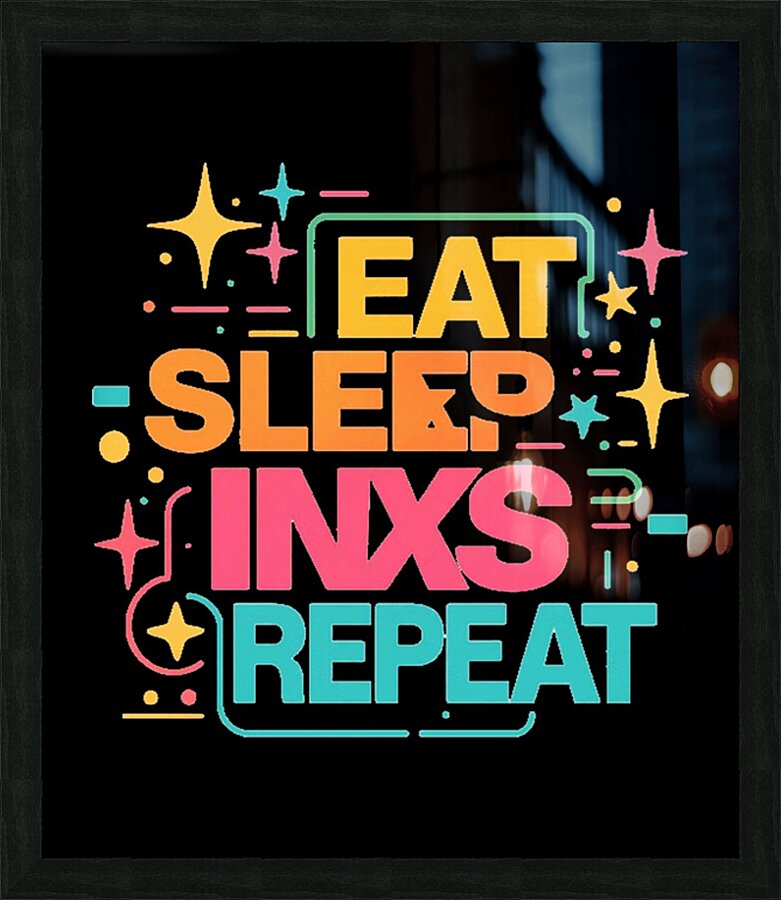 INXS 55 Picture Frame print
