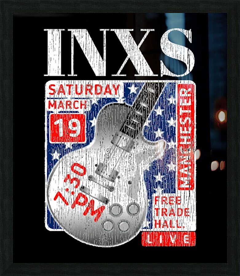 INXS 61 Picture Frame print