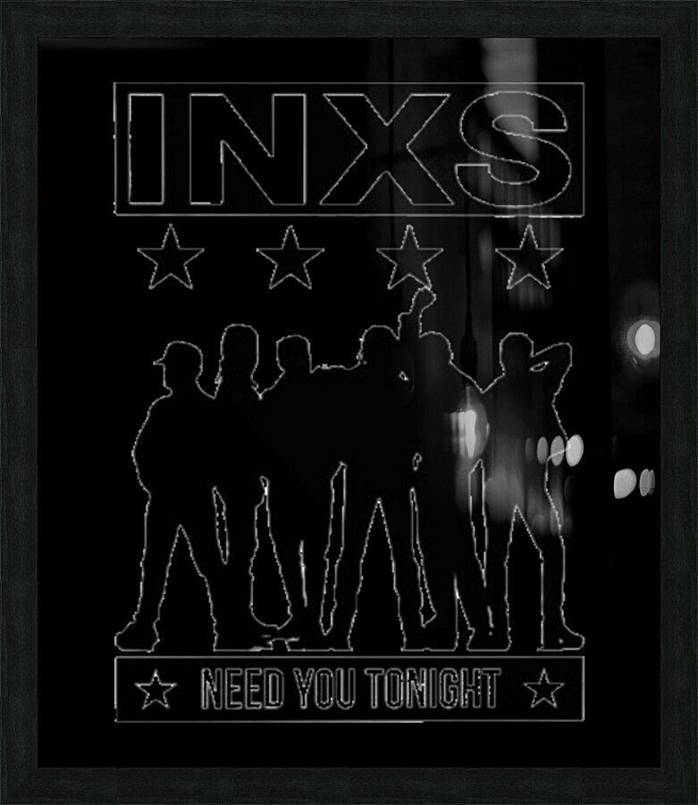 INXS 64 Picture Frame print