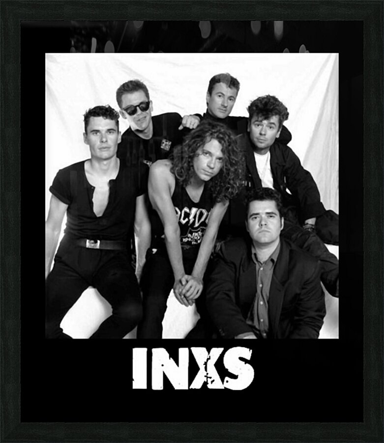 INXS 3 Picture Frame print