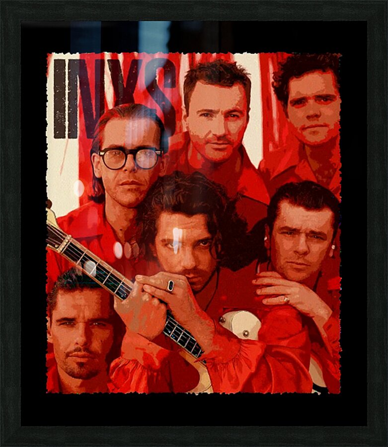 INXS 6 Picture Frame print