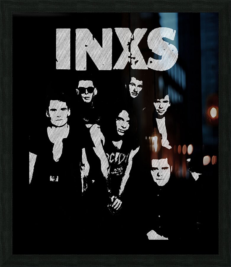 INXS 7 Picture Frame print