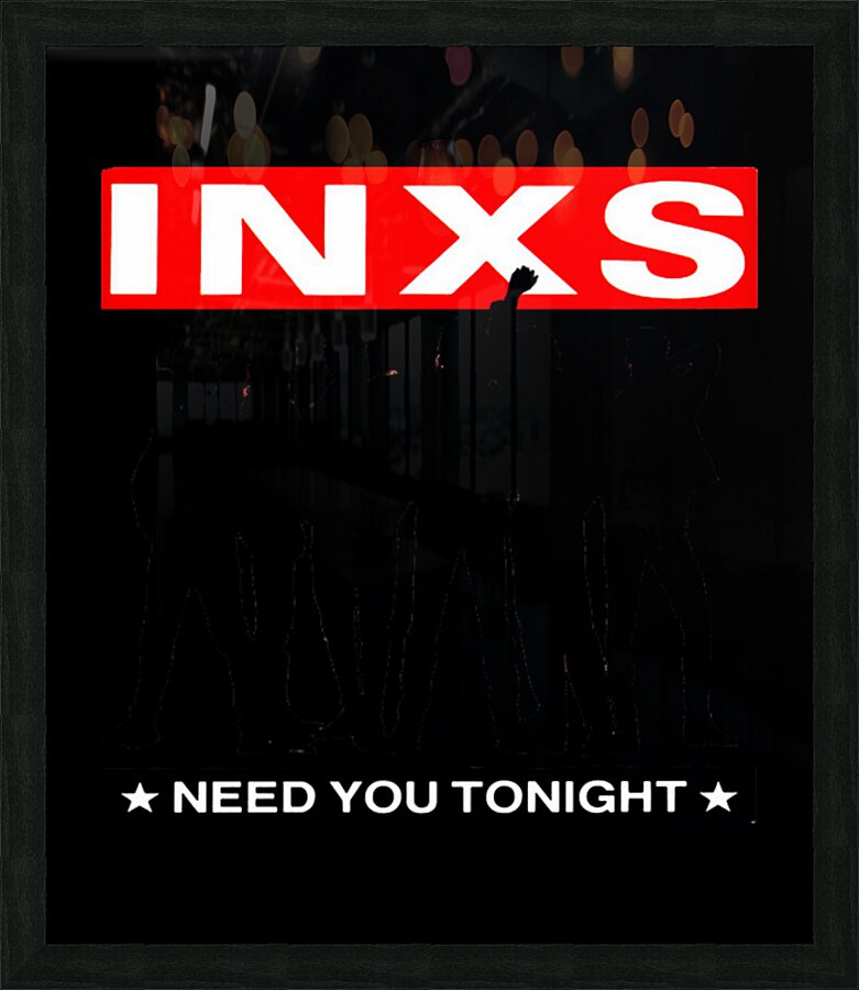 INXS 12 Picture Frame print
