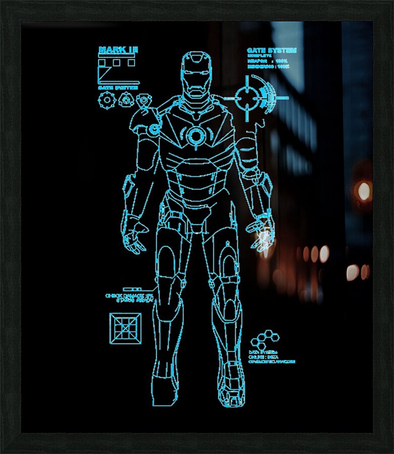 Iron Man 4 Picture Frame print