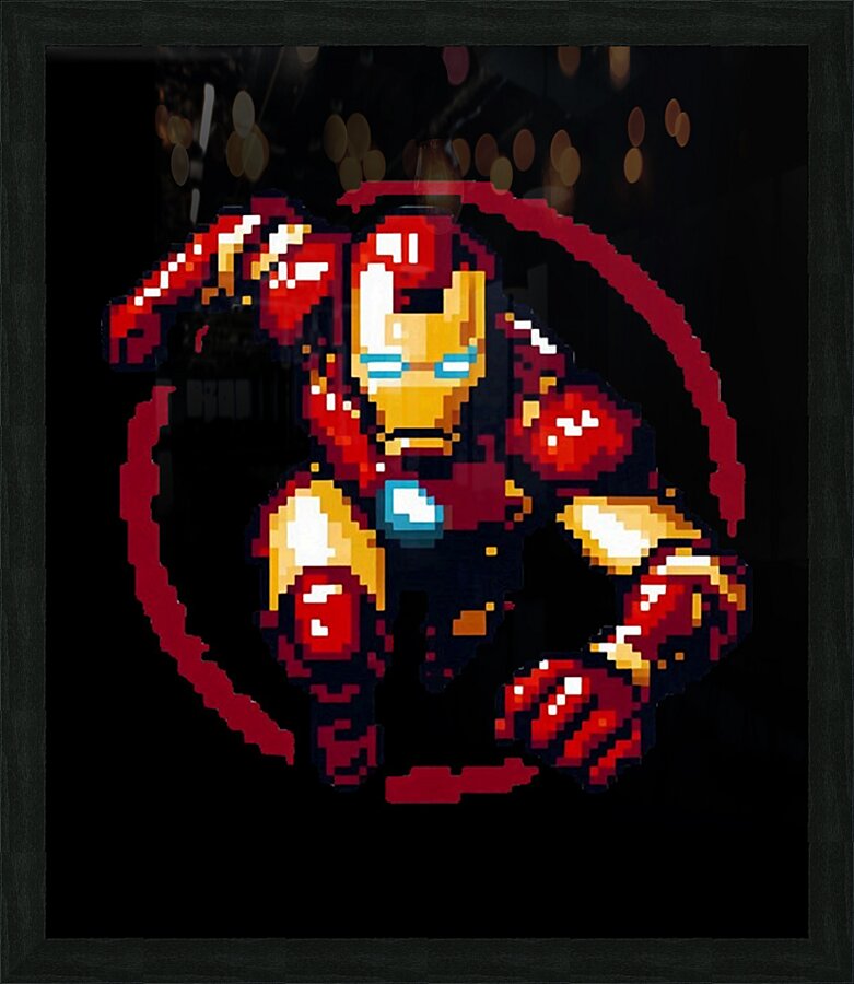 Iron Man 16 Picture Frame print