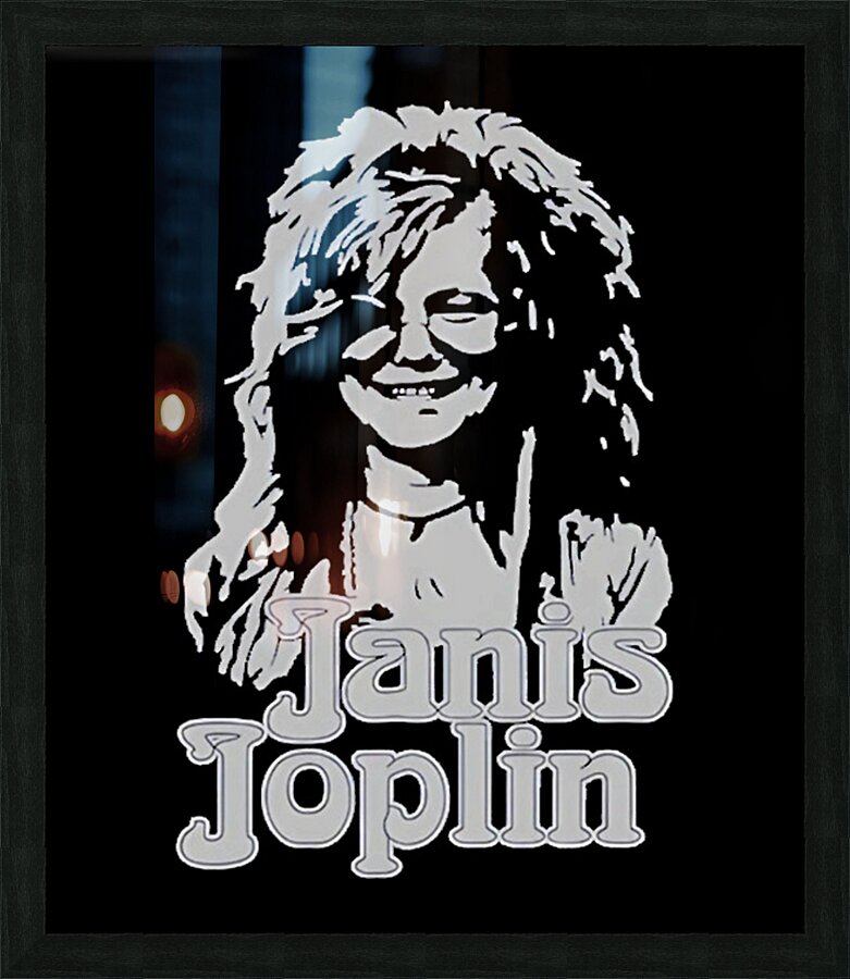 Janis Joplin 15 Picture Frame print