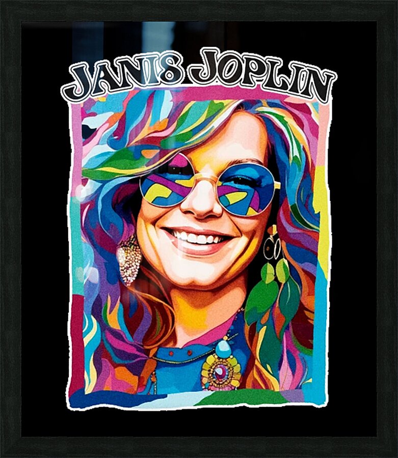 Janis Joplin 21 Picture Frame print