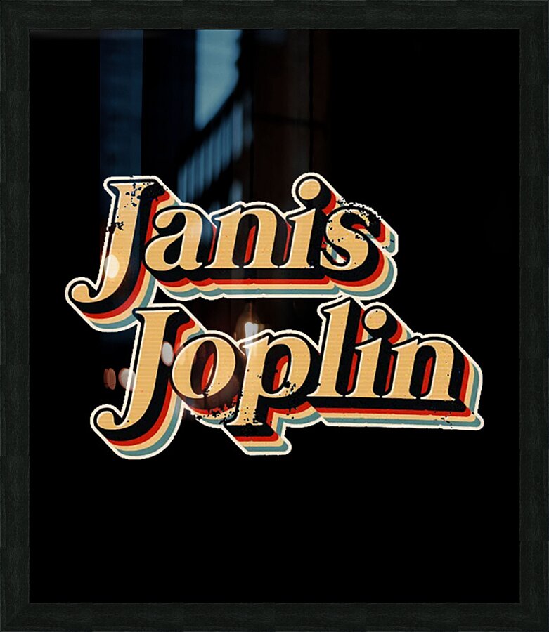 Janis Joplin 65 Picture Frame print