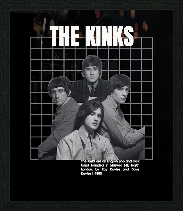 Kinks 12 Picture Frame print