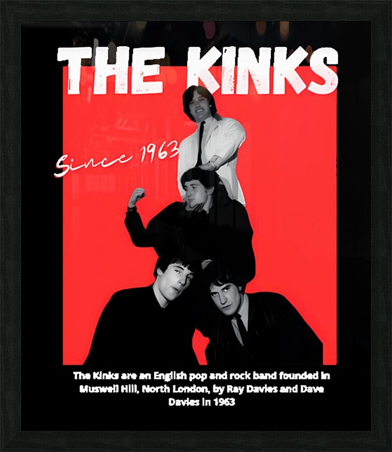 Kinks 17 Picture Frame print