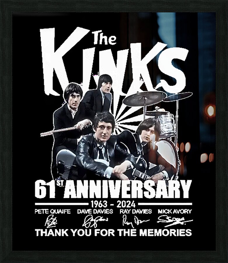 Kinks 62 Picture Frame print