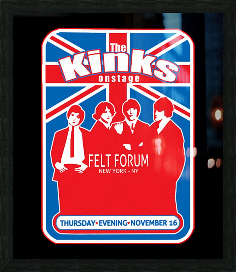 Kinks 8 Picture Frame print