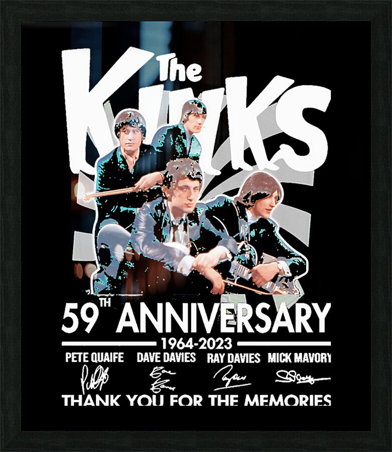 Kinks 20 Picture Frame print