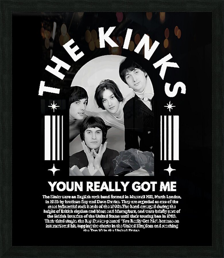 Kinks 39 Picture Frame Printing