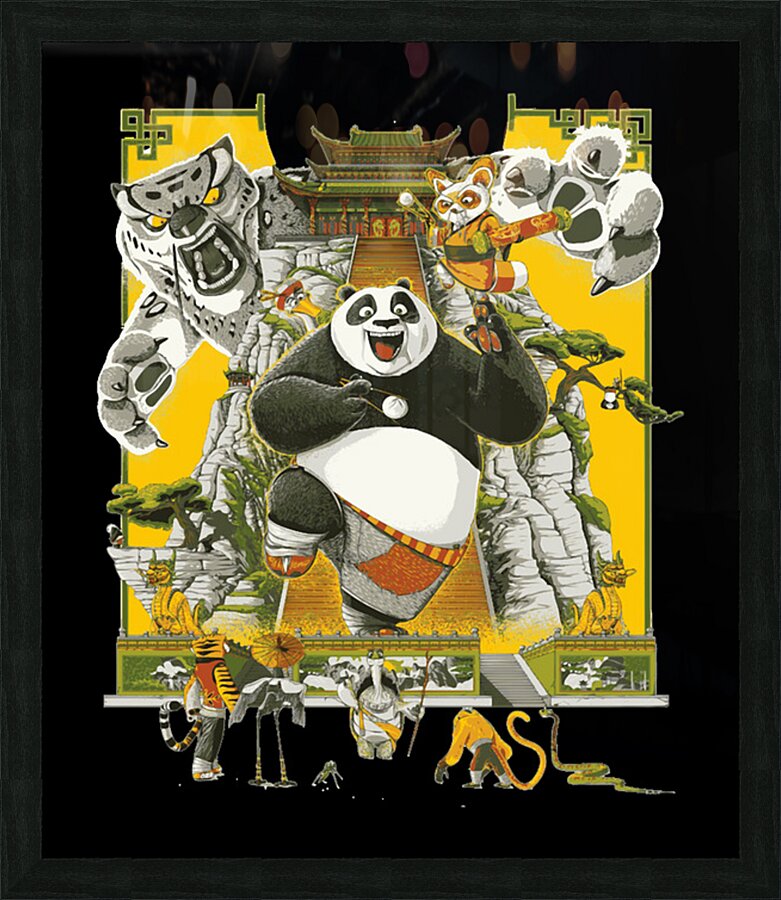 Kung Fu Panda 33 Picture Frame print