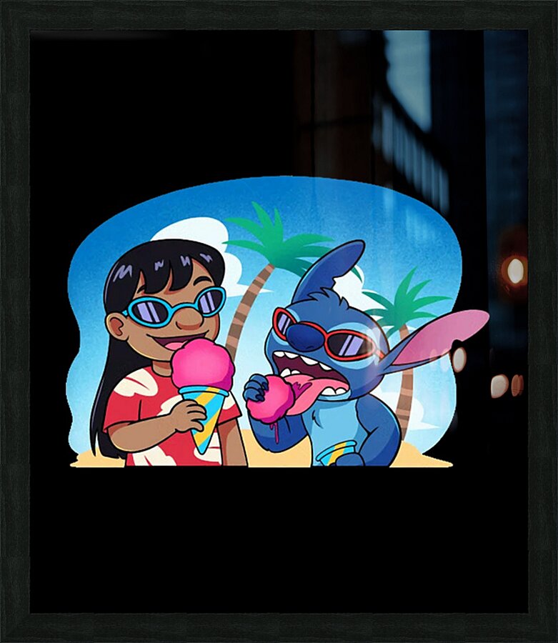 Lilo & Stitch 48 Picture Frame print