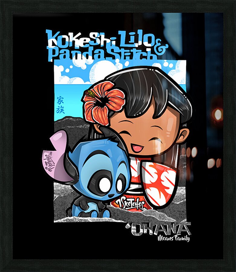 Lilo & Stitch 23 Picture Frame print