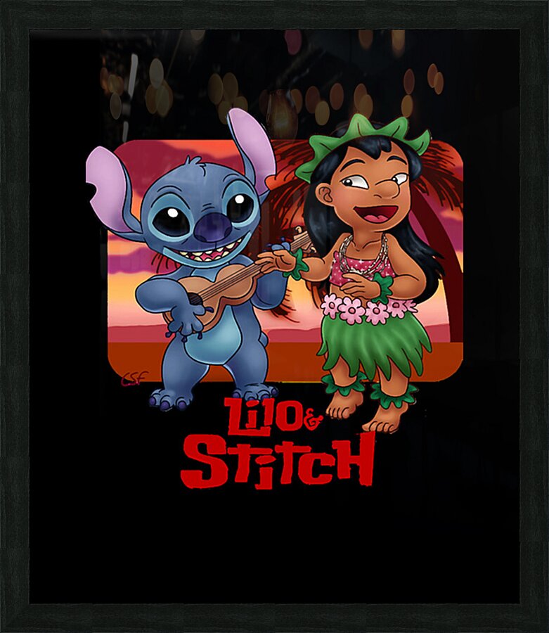 Lilo & Stitch 46 Picture Frame print