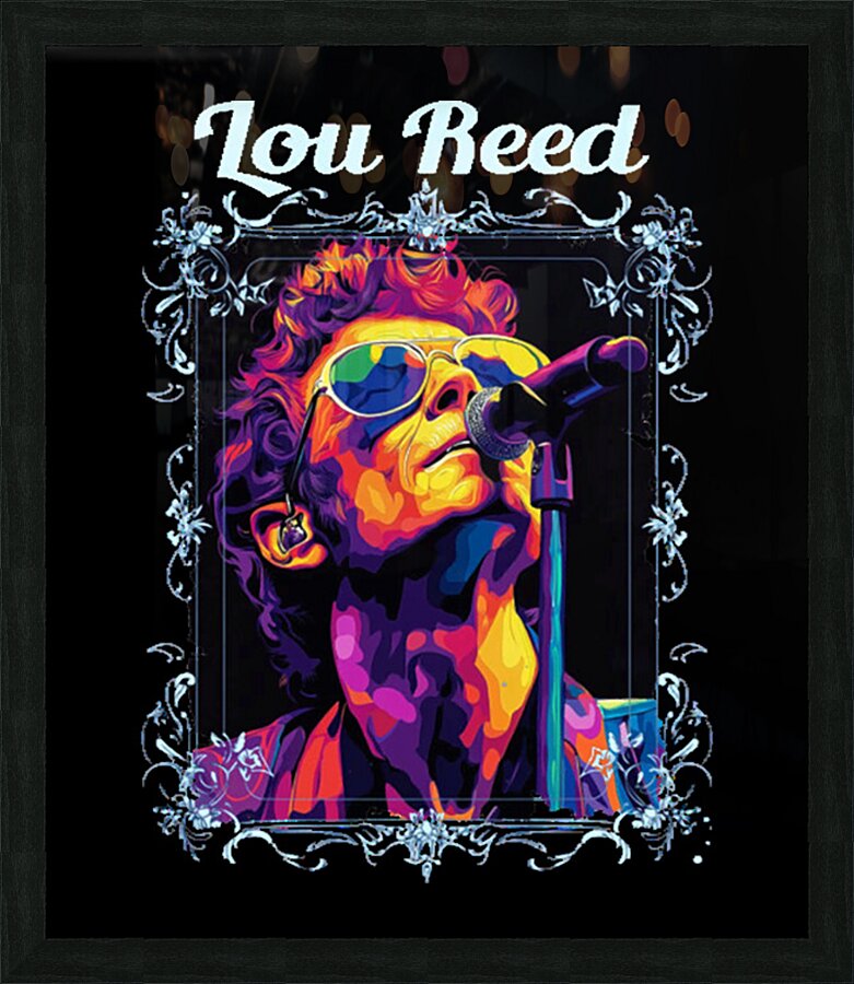 Lou Reed 21 Picture Frame print