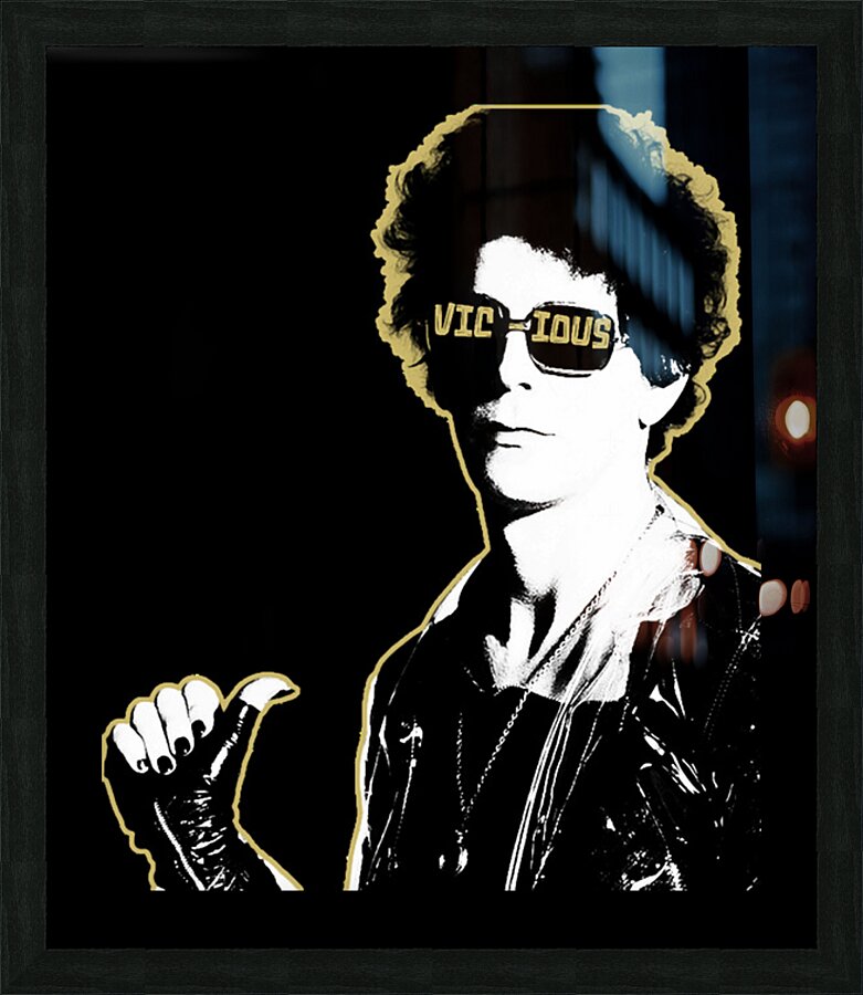 Lou Reed 49 Picture Frame print
