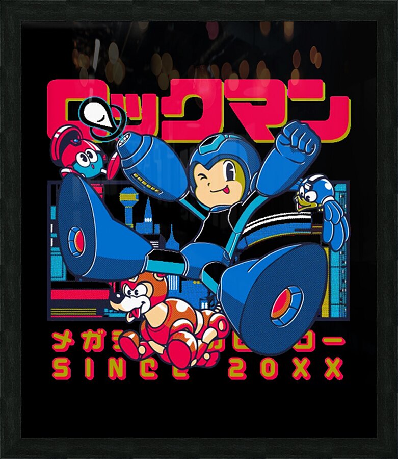 Mega Man 2 Picture Frame print