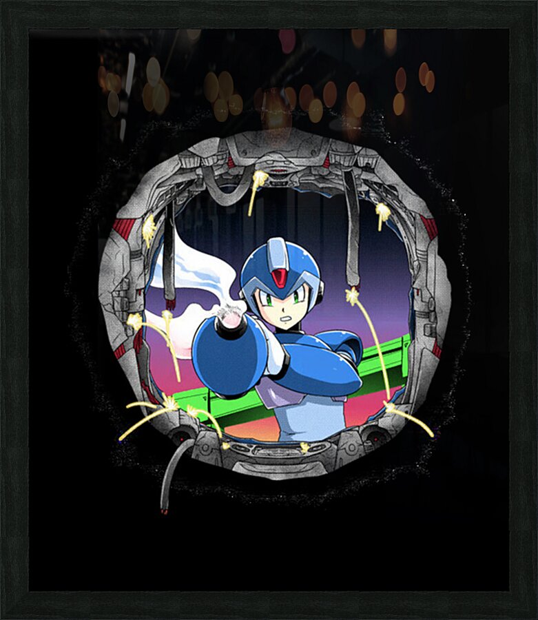 Mega Man 7 Picture Frame print