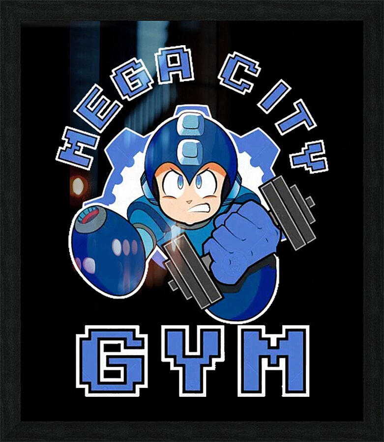 Mega Man 19 Picture Frame print