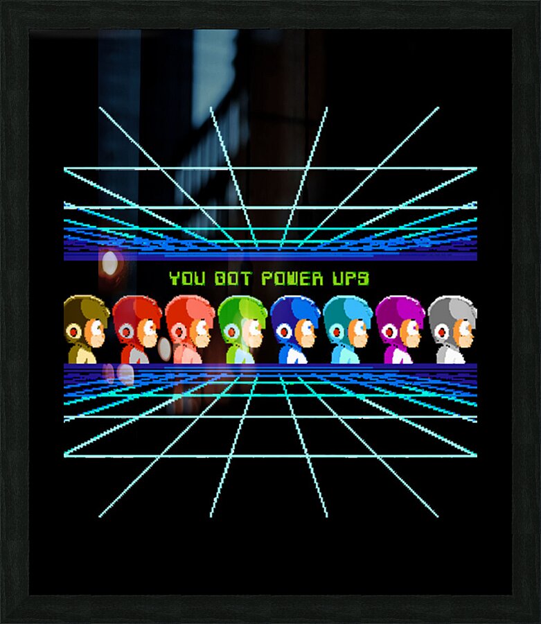 Mega Man 21 Picture Frame print