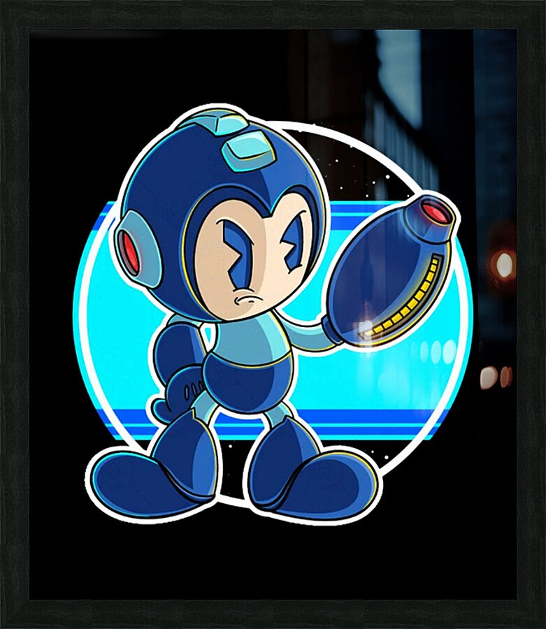 Mega Man 23 Picture Frame print