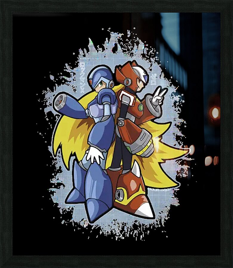 Mega Man 25 Picture Frame print
