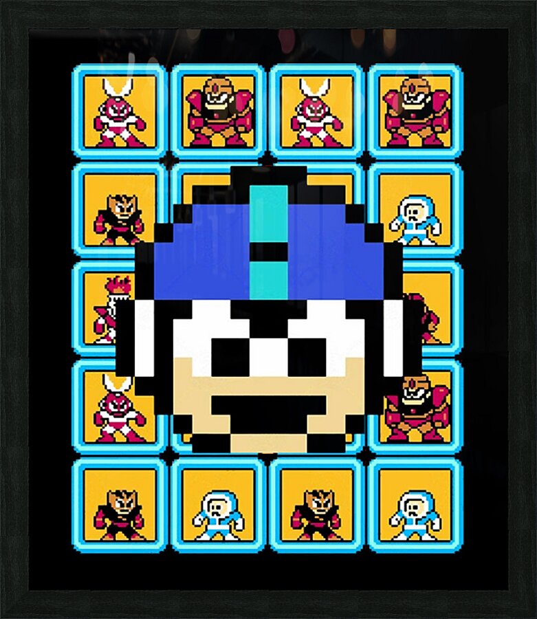 Mega Man 30 Picture Frame print