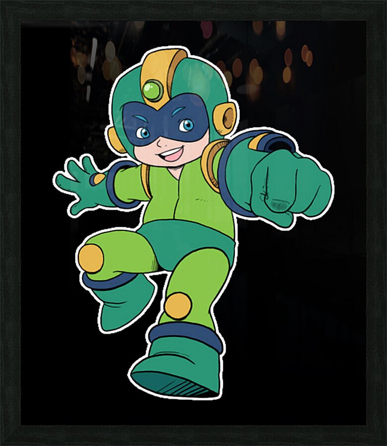 Mega Man 32 Picture Frame print