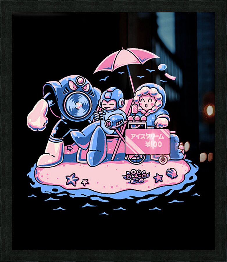 Mega Man 34 Picture Frame print
