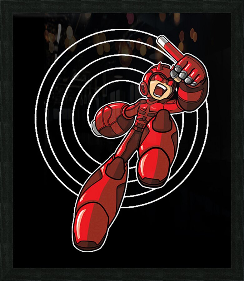 Mega Man 35 Picture Frame print