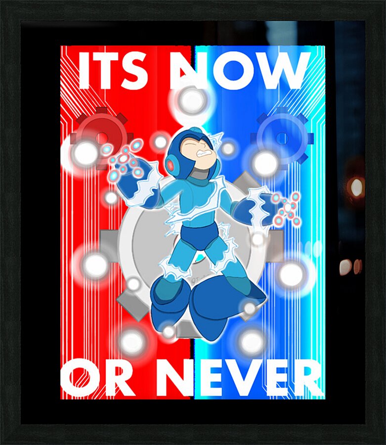 Mega Man 37 Picture Frame print