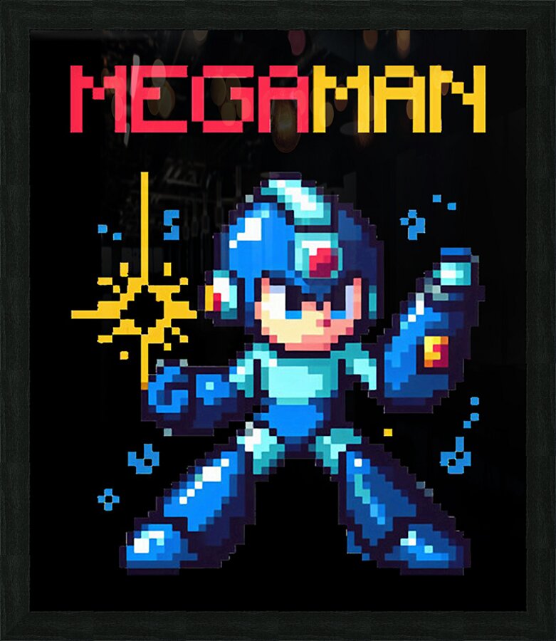 Mega Man 38 Picture Frame print