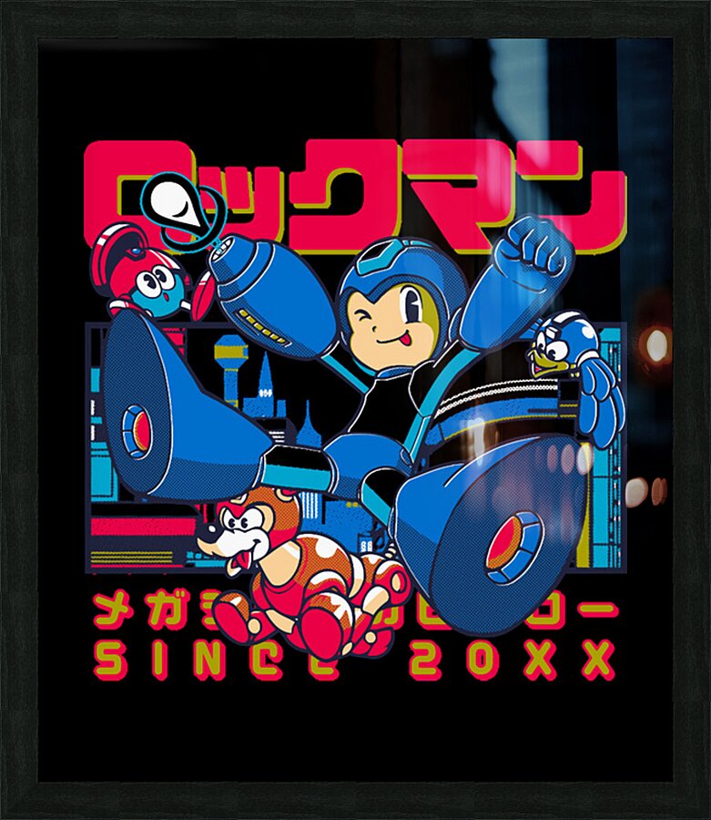 Mega Man 39 Picture Frame print