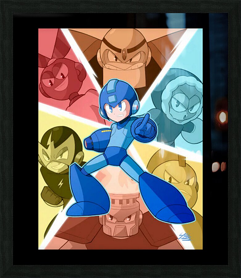 Mega Man 47 Picture Frame print