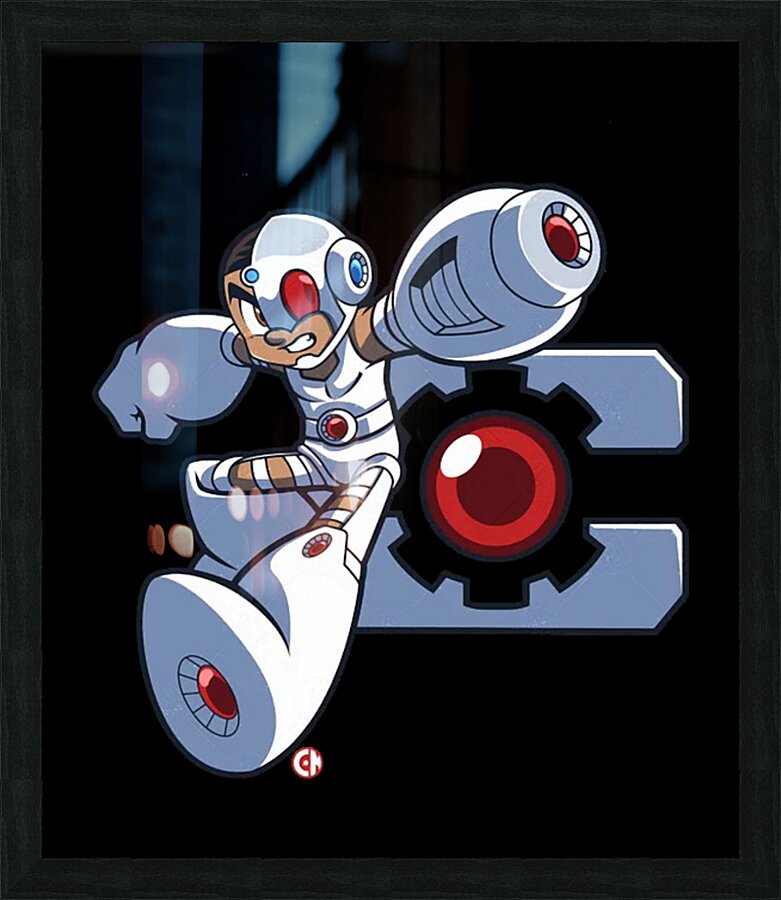 Mega Man 52 Picture Frame print