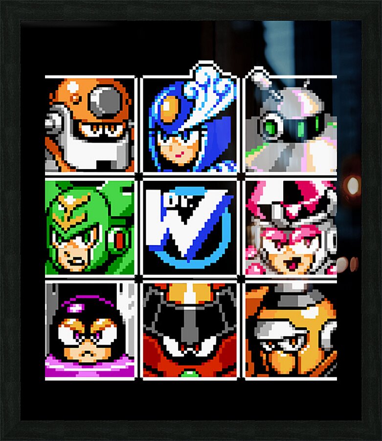 Mega Man 53 Picture Frame print