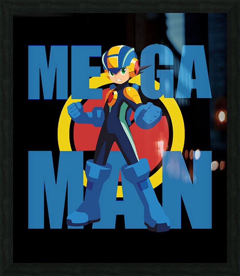 Mega Man 60 Picture Frame print