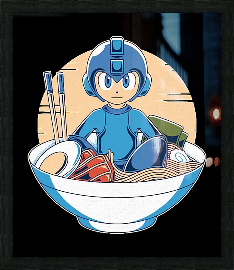 Mega Man 62 Picture Frame print