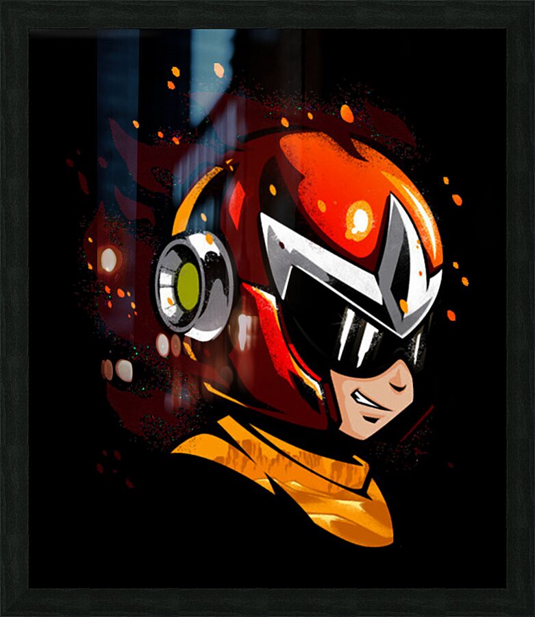 Mega Man 64 Picture Frame print